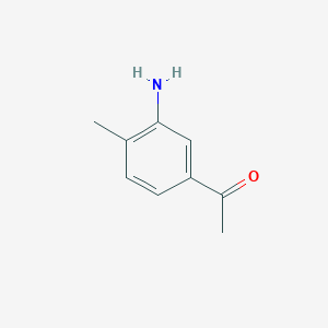 molecular formula C9H11NO B099372 1-(3-Amino-4-methylphenyl)ethanone CAS No. 17071-24-8