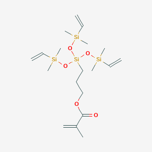 3-(3-((Dimethyl(vinyl)silyl)oxy)-1,1,5,5-tetramethyl-1,5-divinyltrisiloxan-3-yl)propyl methacrylate