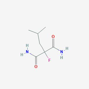 molecular formula C7H13FN2O2 B099386 2-Fluoro-2-isobutylmalonamide CAS No. 18283-33-5