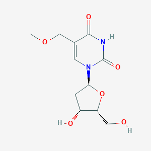 molecular formula C11H16N2O6 B009939 5-Methoxymethyl-1-(2'-deoxylyxofuranosyl)uracil CAS No. 104639-39-6