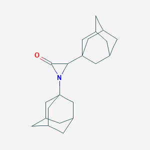 molecular formula C22H31NO B099401 2-Aziridinone, 1,3-di-1-adamantyl- CAS No. 17385-51-2