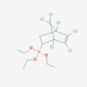 Silane, triethoxy(1,4,5,6,7,7-hexachlorobicyclo[2.2.1]hept-5-en-2-yl)-