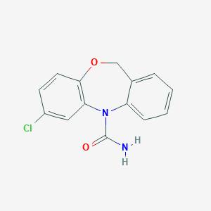 molecular formula C14H11ClN2O2 B099407 7-Chlorodibenz(b,e)(1,4)oxazepine-5(11H)-carboxamide CAS No. 16802-77-0
