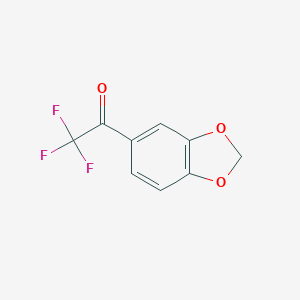 molecular formula C9H5F3O3 B009941 1-(Benzo[d][1,3]dioxol-5-yl)-2,2,2-trifluoroethanone CAS No. 102124-73-2