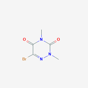 molecular formula C5H6BrN3O2 B099413 6-Bromo-2,4-dimethyl-1,2,4-triazine-3,5(2h,4h)-dione CAS No. 15870-78-7
