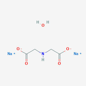 molecular formula C4H7NNa2O5 B099418 DisodiuM IMinodiacetate Hydrate CAS No. 17593-73-6