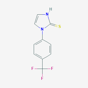 molecular formula C10H7F3N2S B099422 1-(4-Trifluoromethylphenyl)imidazoline-2-thione CAS No. 17452-18-5