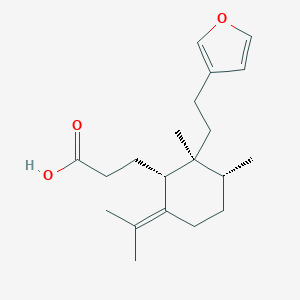 3-[(1R,2S,3R)-2-[2-(furan-3-yl)ethyl]-2,3-dimethyl-6-propan-2-ylidenecyclohexyl]propanoic acid