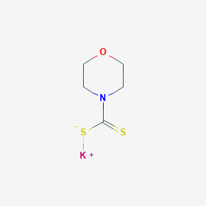 molecular formula C5H8KNOS2 B099431 Morpholine-4-carbodithioic acid potassium salt CAS No. 16022-65-4