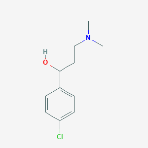 molecular formula C11H16ClNO B099436 1-(4-Chlorophenyl)-3-(dimethylamino)propan-1-ol CAS No. 16254-21-0