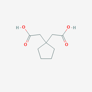 molecular formula C9H14O4 B099443 1,1-Cyclopentanediacetic acid CAS No. 16713-66-9