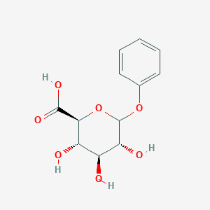 molecular formula C12H14O7 B099446 Phenylglucuronide CAS No. 16063-67-5