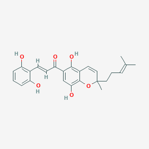 molecular formula C25H26O6 B099450 Flemingin B CAS No. 18361-42-7