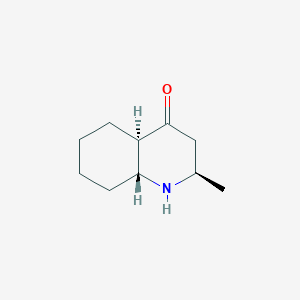 molecular formula C10H17NO B099451 (2R*,4aR*,8aR*)-2-Methyloctahydro-4(1H)-quinolinone CAS No. 16041-56-8