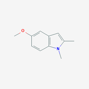 molecular formula C11H13NO B099452 5-Methoxy-1,2-dimethyl-1H-indole CAS No. 17591-06-9