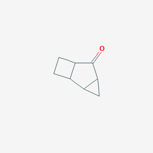molecular formula C8H10O B099455 Tricyclo[4.2.0.0(2,4)]octan-5-one CAS No. 19093-14-2