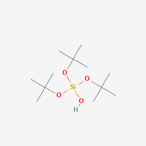 molecular formula C12H28O4Si B099459 Tris(tert-butoxy)silanol CAS No. 18166-43-3