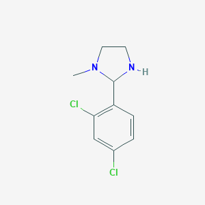 molecular formula C10H12Cl2N2 B009947 2-(2,4-Dichlorophenyl)-1-methylimidazolidine CAS No. 101564-82-3
