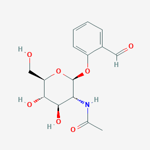 molecular formula C15H19NO7 B099484 2-Formylphenyl 2-acetamido-2-deoxy-b-D-glucopyranoside CAS No. 15430-78-1