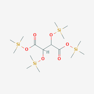 molecular formula C16H38O6Si4 B099495 Bis(trimethylsilyl) 2,3-bis[(trimethylsilyl)oxy]succinate CAS No. 18602-86-3