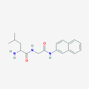 molecular formula C18H23N3O2 B009952 2-amino-4-methyl-N-[2-(naphthalen-2-ylamino)-2-oxoethyl]pentanamide CAS No. 100930-00-5