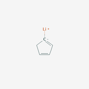 molecular formula C5H5Li B099522 Lithium;cyclopenta-1,3-diene CAS No. 16733-97-4