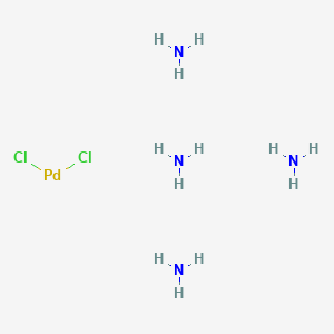 molecular formula Cl2H12N4Pd B099527 Tetraamminepalladium(II) dichloride CAS No. 15974-14-8