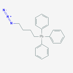 molecular formula C22H23N3Pb B099528 Plumbane, (4-azidobutyl)triphenyl- CAS No. 16035-39-5