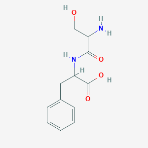 molecular formula C12H16N2O4 B099529 Serylphenylalanine CAS No. 16875-28-8