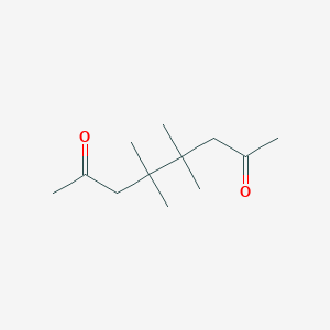 molecular formula C12H22O2 B099532 4,4,5,5-Tetramethyl-2,7-octanedione CAS No. 17663-27-3
