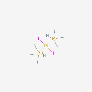 molecular formula C6H20I2P2Pt+2 B099541 Platinum, diiodobis(trimethylphosphine)- CAS No. 15703-03-4