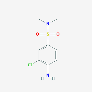 molecular formula C8H11ClN2O2S B099558 4-Amino-3-chloro-N,N-dimethylbenzenesulfonamide CAS No. 19021-35-3