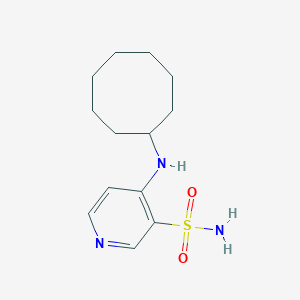 molecular formula C13H21N3O2S B099559 4-(Cyclooctylamino)pyridine-3-sulfonamide CAS No. 76287-10-0