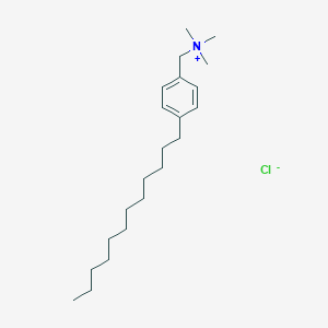 molecular formula C22H40ClN B099579 P-Laurylbenzyltrimethylammonium chloride CAS No. 19014-05-2
