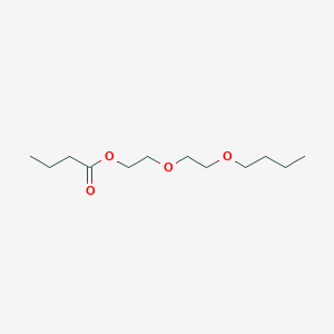 molecular formula C12H24O4 B099582 2-(2-Butoxyethoxy)ethyl butanoate CAS No. 17611-91-5
