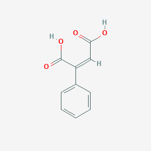 molecular formula C10H8O4 B099585 2-Butenedioic acid, 2-phenyl-, (2Z)- CAS No. 16110-98-8