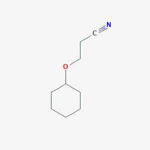 molecular formula C9H15NO B099594 3-(Cyclohexyloxy)propiononitrile CAS No. 16728-52-2