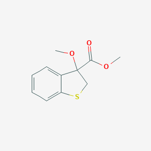 molecular formula C11H10O3S B099611 Methyl 3-methoxybenzo[b]thiophene-3-carboxylate CAS No. 19354-51-9
