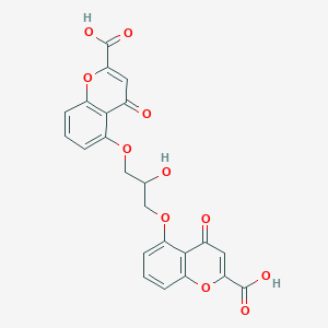 molecular formula C23H16O11 B099618 Cromolyn CAS No. 16110-51-3