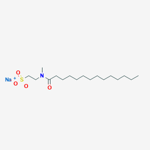 molecular formula C17H34NNaO4S B099626 Sodium 2-[methyl(1-oxotetradecyl)amino]ethanesulphonate CAS No. 18469-44-8