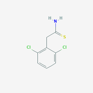 molecular formula C8H7Cl2NS B099629 2-(2,6-二氯苯基)乙硫酰胺 CAS No. 17518-49-9