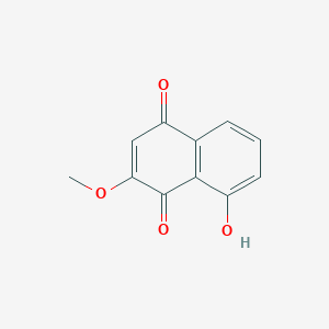 molecular formula C11H8O4 B099632 8-羟基-2-甲氧基萘-1,4-二酮 CAS No. 15254-76-9