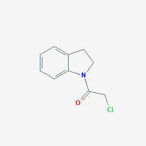 molecular formula C10H10ClNO B099639 2-Chloro-1-(2,3-dihydro-indol-1-yl)-ethanone CAS No. 17133-48-1