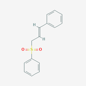 molecular formula C15H14O2S B099642 Dioxo(phenyl)(3-phenyl-2-propenyl)-lambda6-sulfane CAS No. 16212-07-0
