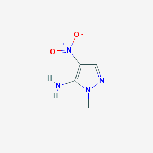 molecular formula C4H6N4O2 B009965 1-甲基-4-硝基-1H-吡唑-5-胺 CAS No. 19868-85-0