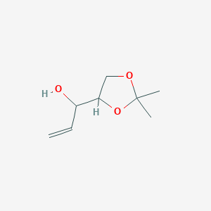 molecular formula C8H14O3 B099650 (3R,4r)-4,5-isopropylidene pent-2-en-3-ol CAS No. 18524-18-0