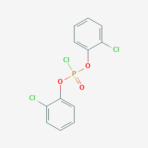 molecular formula C12H8Cl3O3P B099653 双(2-氯苯基)磷酰氯酸酯 CAS No. 17776-78-2