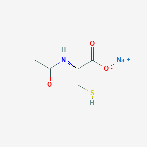 molecular formula C5H8NNaO3S B099656 Acetylcysteine sodium CAS No. 19542-74-6