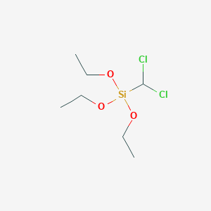 molecular formula C7H16Cl2O3Si B099661 (Dichloromethyl)(triethoxy)silane CAS No. 19369-03-0