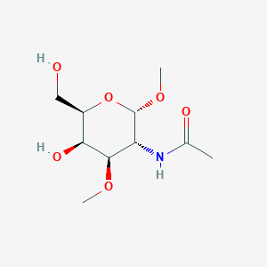 molecular formula C10H19NO6 B099662 alpha-D-Galactopyranoside, methyl 2-(acetylamino)-2-deoxy-3-O-methyl- CAS No. 17296-08-1